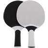 TEHAUX 2 Pezzi Racchetta da Ping Pong Composita in Gomma Pp | Doppia Faccia, Impugnatura Ergonomica, Uso Ricreativo e Partite su Patio All'aperto