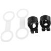 HOLIDYOYO 4 Pezzi Supporto per Boccaglio in Silicone e ABS, Clip a Figura 8 per Maschera Subacquea, Compatibile Maschera da Immersione, Accessorio per Snorkeling e Fotografia Subacquea, 1