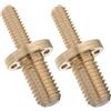 Levemolo 2 Pezzi Vite di Giunzione per Stecca da Biliardo in Ottone Oro 1/2' Connessione Sicura Compatibile Prolunga per Uso Domestico e Tornei Professionali