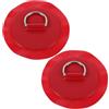 ULTECHNOVO 2 Pezzi Patch d Ring per Paddle Board Rosso in Acciaio Inossidabile | Kayak e Tavole, Fissaggio Affidabile, Accessori per Attività Acquatiche, Set Multifunzione