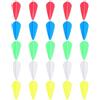 CHILDWEET Arrow Vanes 1, 75 Pollici a Goccia, Set da 50, Gomma | Freccia, Uso Professionale e Decorazione, Facile da Usare, Aiuta a Mantenere la Direzione Colore Casuale