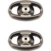 Drawup Copertura per pomello bobina in plastica, 18,5 x 11 mm, per Daiwa per steez plastica (grigio scuro, 1 pezzo)