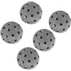 Luxshiny 5 Pezzi Palline da Pickleball di Pratica 40 Fori 74mm in PE