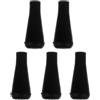 Lurrose Punte Freccia in Gomma 6mm 5 Pezzi per Pratica Archery | Nero, per Asta in Legno e Carbonio, Sicurezza e Tenuta Migliorata, Uso su Small Game e Stump