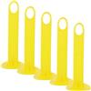 MAGICLULU 5 Pezzi Supporto per Dischi Coni da Calcio, Portadischi Coni, PVC Giallo, Portatile, Resistente all'Usura, Maniglia, per Marker Tray, attività all'Aperto e Trasporto