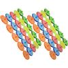 FUNNETOYU Marcatore Plastica Trasparente per Golf in Rotondo Palline | Riutilizzabile e Resistente, Facile da Inserire nel Terreno, Accessorio per Segnare la Posizione Precisione Colore Casuale