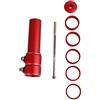 FRELEAN Riser per Manubrio Estensibile per Stelo per Bicicletta da Mountain Bike in Lega di Alluminio per Ciclisti a Lunga Distanza (Rossa)