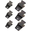 LIFKOME 6 Pezzi Clip per Bolo Tie in Ferro Dorato, Profilo Sottile | Curvatura, Presa Salda, Superficie Anti-graffio, per Escursioni All'aperto e Feste Cowboy