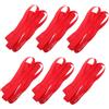 FUNOMOCYA 6 Pezzi Fascia Protezione Cerchio Bici 20mm in Nylon Rosso | Liner per Camera D'aria, Formato 77, 00x1, 80x0, 10cm, Posizionamento Rapido
