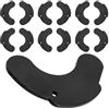 CATIEBYE 6 Paia Dumbbell Supporto Ammortizzante Nero in Gomma per Palestra | Cuscino di Ricambio Resistente All'usura, Uso Casa e Gym, Accessorio per Allenamento