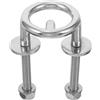 MINAOLULUS Gancio Traino 62 Mm per Sci Nautico da Barca in Acciaio Inox | Finitura Argento, Resistenza alla Corrosione e Ruggine, Accessorio per Sci Nautico e Imbarcazione