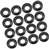 GATHINESS 4 Impostato Antigoccia per Pagaia, Paddle Drop Ring, Plastico Nero, per Pagaia Kayak e Canoa, Uso in Canoa