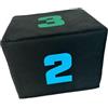 MotiveTech Jump Box Pliometrico 3 in 1 - Dispositivo di Allenamento per Esercizi Pliometrici, di Agilità, Affondi, Squat E Salto con La Corda - Home