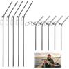 RDTOK 10 pezzi Fishing Anti Tangle Boom Set 9/12 cm Metallo Anti Tangle Boom con vortice, accessori da pesca antitangleboom, distanziatore curvo per pesca alla carpa & Feeder