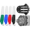 Hemobllo 6 Pezzi Set da 6 Marcatori per Palline da Golf Strumento di Allineamento in ABS e Ferro, Accessori per Marcatura Precisa per Sessioni di Pratica e Gioco Amatoriale