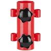 LOVIVER Set di 6 di Supporto per Tenda, Tenda, Supporti per in Acciaio con Spessore della Parete di 15 Mm per Il Fissaggio C, 2 Pezzi