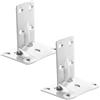MOBUTOFU Staffa da Tavolo Interasse Fori 69,3/34,6/31,6/25mm Rimovibile in Acciaio Inox 304, Supporto Staccabile per Tavoli e Scaffali, Argento per Yacht e Camper