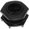WRITWAA Hexagonal Drain Plugs per Kayak e Canoa, Tappo di Scarico in Plastico Nero, Accessori Kayak per Kayak Gonfiabile e Gommone, per Barca da Pesca e attività Acquatiche