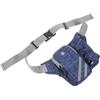 ULTECHNOVO Marsupio da Corsa e Trekking con Portaborraccia, Blu, in Nailon, Cintura Regolabile, Tasca Portaoggetti, per Viaggi e Running