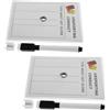 CIYODO 2 Set Volleyball Rotation Tracker, Tracker Posizione Campo Pallavolo, Pvc, con Marker Cancellabile, per Allenatori e Ufficiali, Allenamento e Gestione Partita