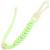 NUOBESTY Scuba Diving Flashlight Lanyard Clip Cinghia, Fibbia a Sgancio Rapido, Corda Luminosa, Grande, Verde Chiaro, in Pa6 e Acciaio Inox, per Immersioni Notturne e POCA Luce