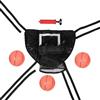 TEHAUX Canestro da Basket per Trampolino Nero con Attacco