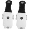 Luxshiny 2 Pezzi Borsa per Palline da Golf Portatile, Mini Marsupio da Cintura per 2 Palline, in Pu e Metallo, con Clip a Fibbia e Portachiavi, per Campo da Golf e Sport