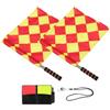 FOYTOKI Set Carte Rosse e Gialle Arbitro Calcio con Custodia