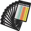 SAFIGLE 10 Pezzi Segnapunti da Golf Carta Riutilizzabile Caratteri Grandi | Formato Mini Portatile, per Mazze e Gioco, Aspetto Elegante e Professionale
