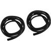 Alasum 2 Pezzi Striscia Protettiva per Pagaia in PVC Nero, Bordo SUP | Guida Edge, Profilo Leggero, Uso Surf e Canottaggio, Finitura Nera Elegante