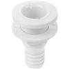 HOLIDYOYO Valvola di Scarico Thru-Hull Filettatura 33mm, Bocca Superiore 26mm Raccordo Passascafo e Raccordo Passante, ABS Bianco, Diametro Esterno Inferiore 1-1/4 Pollici per Barca