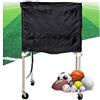 Generic Carrello portaoggetti per Pallacanestro, Rimovibile e Pieghevole con Ruote Telaio portapalle Portatile per Basket, Calcio, pallavolo, Confezione da 50 (Blu 65x55x100 cm)