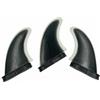 YWMJZEU 3 Pezzi Set di Stabilizzatori da Surf Versatili Stabilizzatori con Attacco Doppia Linguetta Standard per Surfisti , Nero , G3/S