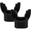 Healeved 2 Pezzi Boccaglio in Silicone Nero per Snorkeling, Accessorio Sub | Leggero e Portatile, Uso Igienico, Blocca L'ingresso Dell'acqua, per Attrezzatura Sub