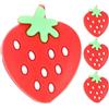 CHILDWEET Smorzatore per Racchetta Tennis a Forma di Pallina, 4 Pezzi | Silicone Rosso, Accessorio Portatile per Allenamenti e Partite, per Corde di Racchette e Controllo