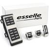 Esselle Parts Set Pedaliera Copripedali + Poggiapiede per VW Golf 7 Cambio Manuale