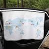 bebedeco Magnetico auto tenda parasole per finestrini laterali per bambini - parasole Protector - protegge dal sole riflesso e calore. Blocchi di raggi UV glare - per interni auto parasole (Be-Travel Map)