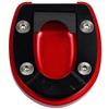 GQUIKGW Accessori per stand Moto Per Vespa GTS 300 250 2013-2020 2021 2022 2023 2024 Accessori Cavalletto Ingrandire Piastra Laterale Del Basamento Di Estensione Pad(Red)