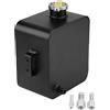 Bediffer Weikeya - Serbatoio di espansione per refrigerante, universale, in alluminio, 2,5 l, in alluminio, colore: nero,vaschetta acqua radiatore,Radiatori e accessori