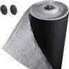 Frienda Copertura oscurante per porte e finestre, per camper, oscuranti, rullo isolante riflettente, in alluminio, kit di isolamento per camper, garage, porta del tetto, finestra, lucernario (nero,