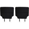 BYBEST 2PCS Tappetini Proteggi Sedile Anteriore per Auto, per Citroen C5 Aircross 2017-2023 Sedile Posteriore Protettore Facile da Pulire