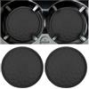 Adunsiaoto 2 Pezzi Tappetino Antiscivolo Tazza D'acqua Auto Accessori Auto, Tappetino per Sottobicchiere Universale Accessori Interni, Sottobicchieri per Automobile in Materiale PVC(Nero)