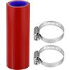 Motoforti Tubo Refrigerante Silicone 25mm 100mm 0° con Morsetti 1 Pz | Per Auto, Spessore 5mm, Temperatura -60°C ~ 300°C, Pressione 1Mpa, Silicone Tessuto Rinforzato, Adatto Raffreddamento