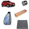 OP Kit tagliando 3 filtri + 4L olio 5W-30 Q8 Prestige compatibile con Dacia sandero ii 1.0 SCE 75 Benzina 2016-2020