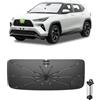 Ruiya 2026 Upgrade Ombrello Parasole Auto Parabrezza Compatibile con Toyota Yaris Cross 2020-2026 / Citroen C3 (CC21）E-C3 2024-2026,Parasole Anteriore Pieghevole Protezione UV, Accessori Yaris Cross