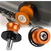 YIEBA Nottolini Forcellone Appoggi per 2pcs M10*1.25+1.5 Moto Supporti per forcellone Posteriore delle Accessori Per Duke 125 200 390 690 790 890 R 900 Duke 1290 Superduke R-arancione