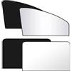 FuxFuis Side Car Sun Shade with Magnets Reflects 4 Pz Parasole per Finestrini Laterali Auto, Tendine Parasole Auto Magnetiche, Parasole per Auto Parabrezza Interno Universale