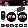 LLELEMAMO Synced Programmable Devil Eyes Lens with Remote, Devil Eyes Light for Cars, Demon Evil Eye Headlights with Remote, Blazexel Eyes Light 33 Mode Adjustable Eye Pattern for Any Car Model (Flat Style*2)