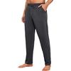 Litherday Pantalone Da Pigiama Uomo Cotone Lungo Tinta Unita Tasche Casa | Cotone Elasticizzato, Tinta Unita Con Tasche Laterali E Coulisse, Vita Comoda Per Dormire Casa Relax Tempo Libero