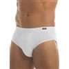 GARDA - 6 Slip Midi Uomo in Cotone Bielastico, Slip Medio Elastico Ricoperto 3471 (Bianco, 5/L)